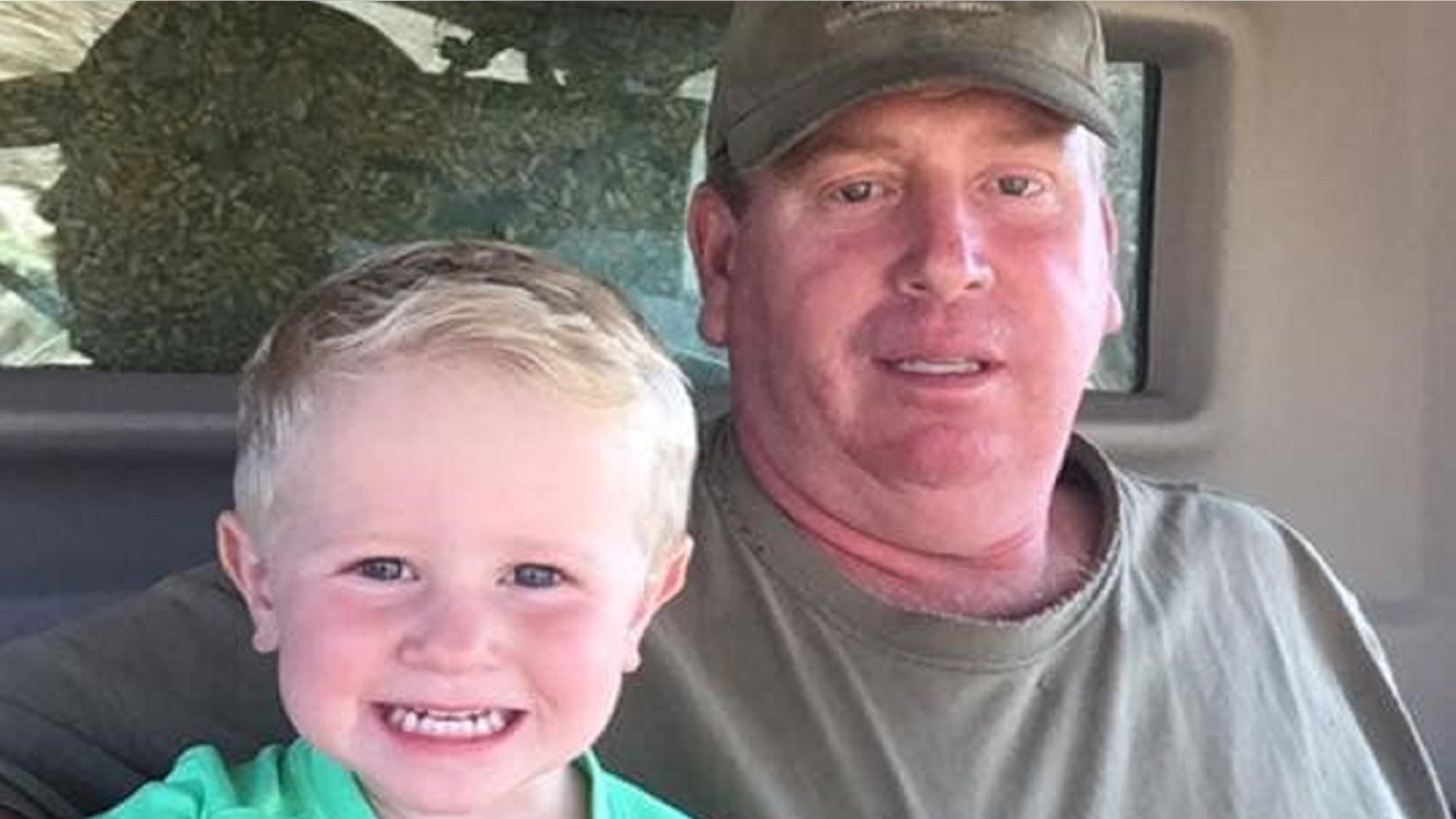 James Wilke and his grandson Brecken. Wilkes, however, tried to rescue a stranger from the Nebraska floods.